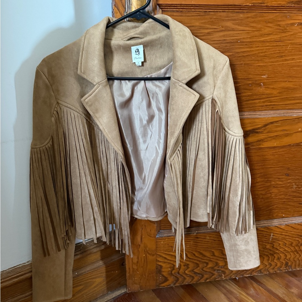 Tan Fringe Women's Jacket